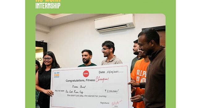 GNC India Crowns All Play No Work Internship Champion, Rishitha Devi Bonangi Transforms Herself and Wins ₹1 Lakh Cash Prize