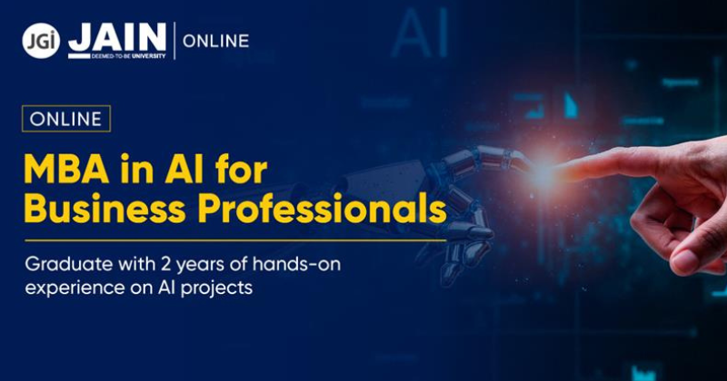 JAIN Online Launches India’s First Project-Based Online MBA in AI for Business Professionals