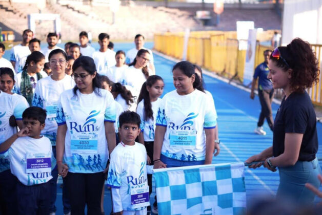 Bhopal Stadium Lights Up for the Run For Her Anniversary Celebration