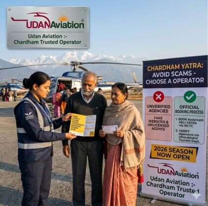 Dehradun Helicopter Operator Warns Pilgrims About Rising Chardham Booking Scams – Issues Free Safety Guide as 2026 Season Opens