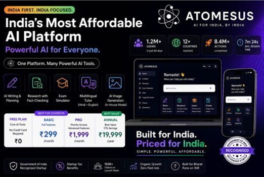 Meet Atomesus: The Indian AI Platform That Could Be the Most Affordable in the World — Starting at Just 299 a Month