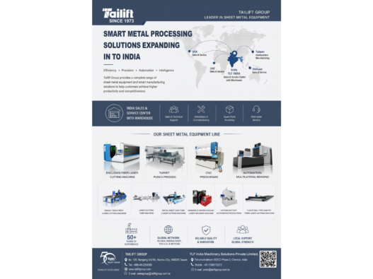 Tailift Group Introduces Intelligent Sheet Metal Processing Solutions to the Indian Market