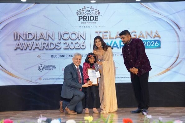Victoria Isaac, 9, Named Young Prodigy of the Year for Music and Creative Innovation at Hyderabad’s Indian Icon Awards 2026