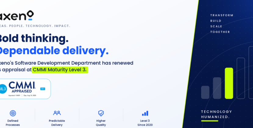 Axeno Consulting’s Software Development Department Renews Its CMMI Maturity Level 3 Appraisal